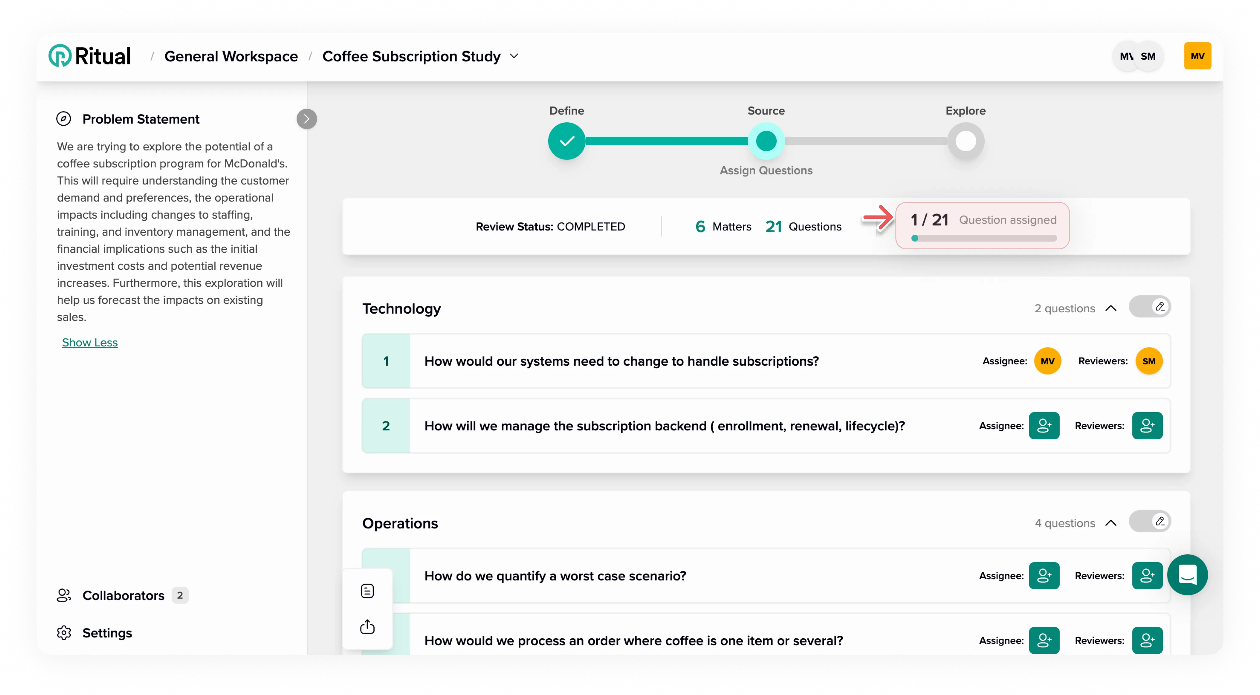 Assign progress bar